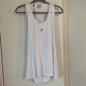 White Gymshark tank top